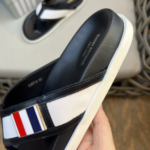Replica Thom Browne Slippers For Men #1084771 $64.00 USD for Wholesale