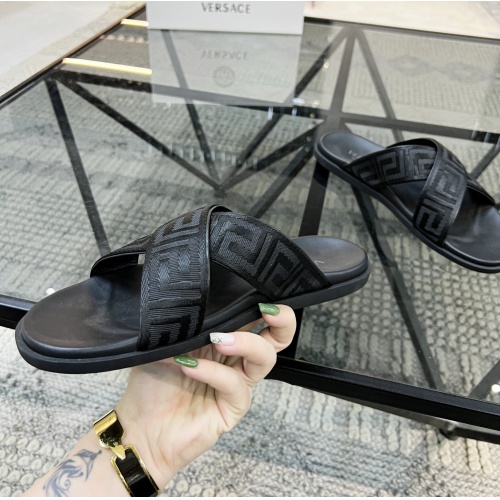 Replica Versace Slippers For Men #1084800 $56.00 USD for Wholesale
