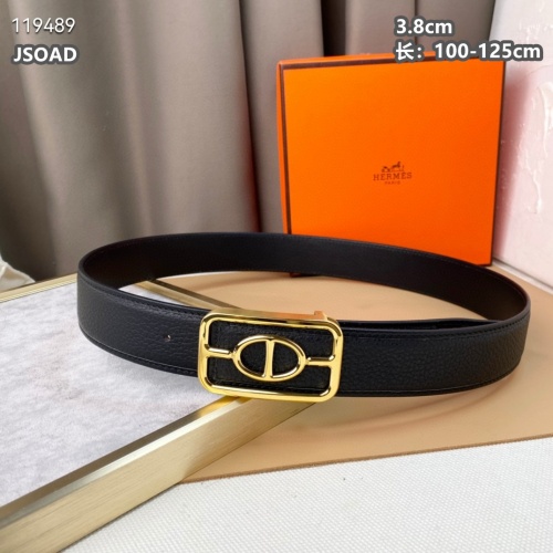 Replica Hermes AAA Quality Belts For Men #1084865 $56.00 USD for Wholesale