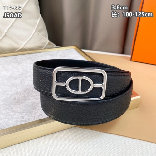Replica Hermes AAA Quality Belts For Men #1084866 $56.00 USD for Wholesale