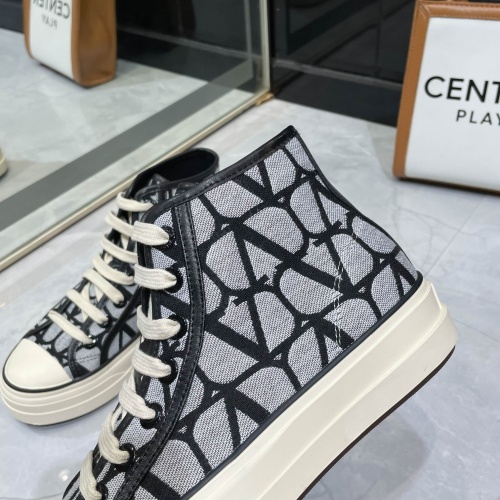 Replica Valentino High Tops Shoes For Women #1086386 $88.00 USD for Wholesale