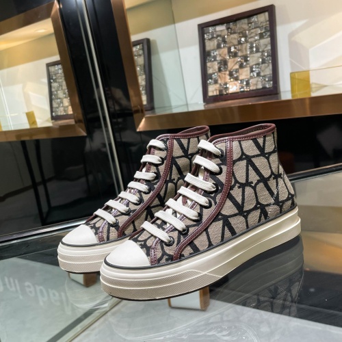 Valentino High Tops Shoes For Women #1086388 $88.00 USD, Wholesale Replica Valentino High Tops Shoes