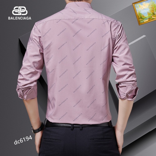 Replica Balenciaga Shirts Long Sleeved For Men #1086602 $40.00 USD for Wholesale