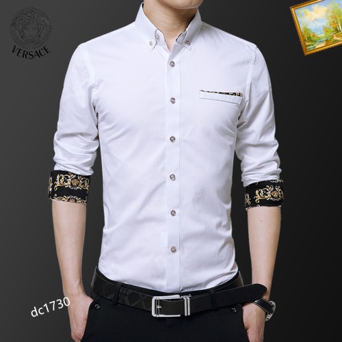 Versace Shirts Long Sleeved For Men #1086613