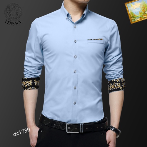 Versace Shirts Long Sleeved For Men #1086614