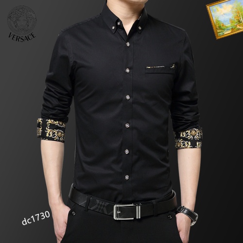 Versace Shirts Long Sleeved For Men #1086618