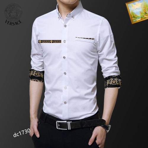 Replica Versace Shirts Long Sleeved For Men #1086630 $40.00 USD for Wholesale