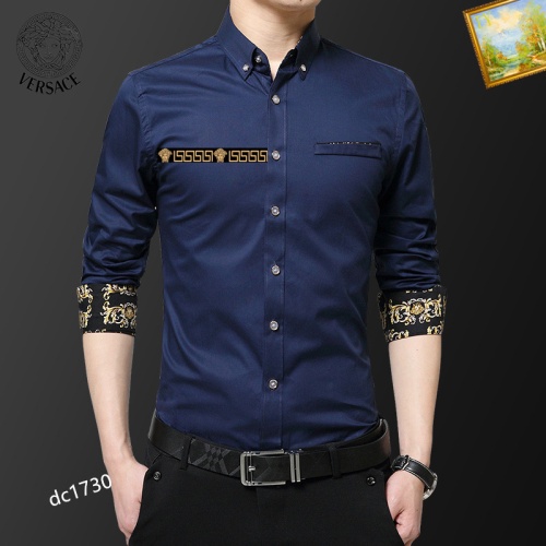Versace Shirts Long Sleeved For Men #1086634