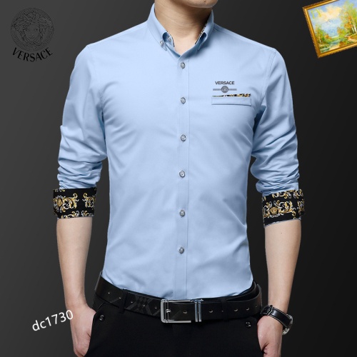 Versace Shirts Long Sleeved For Men #1086637