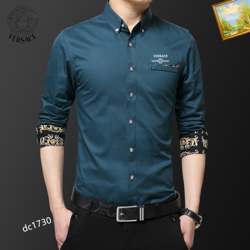 Versace Shirts Long Sleeved For Men #1086639
