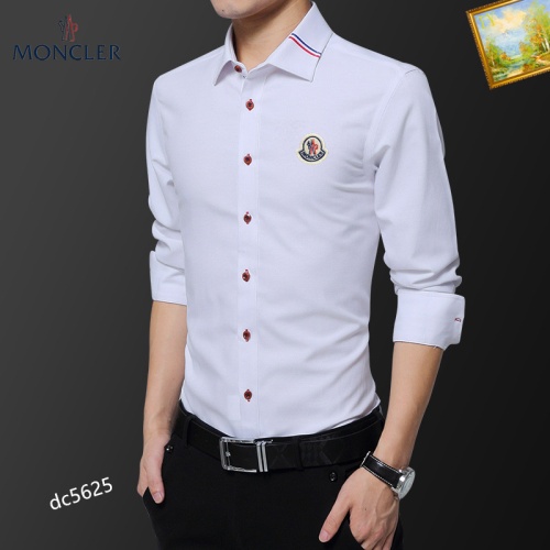 Replica Moncler Shirts Long Sleeved For Men #1086657 $40.00 USD for Wholesale