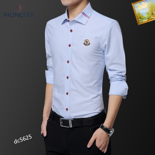 Replica Moncler Shirts Long Sleeved For Men #1086659 $40.00 USD for Wholesale