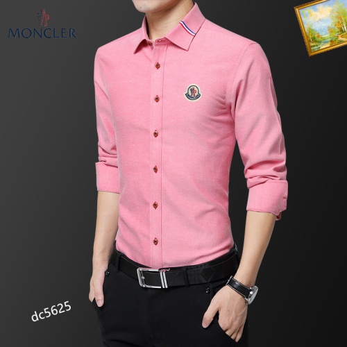 Replica Moncler Shirts Long Sleeved For Men #1086663 $40.00 USD for Wholesale