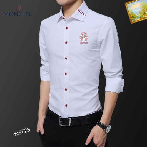 Replica Moncler Shirts Long Sleeved For Men #1086667 $40.00 USD for Wholesale