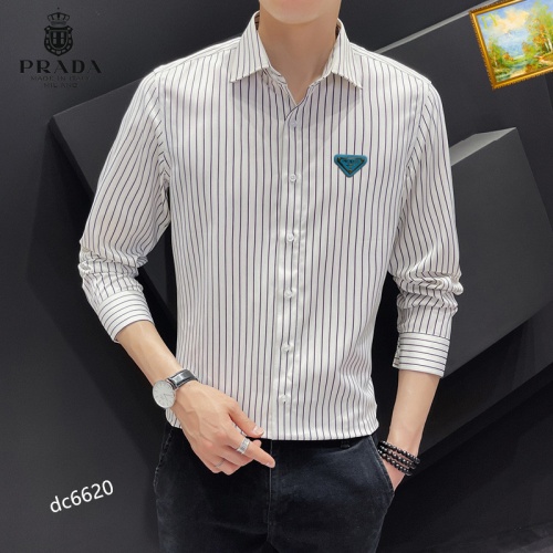 Prada Shirts Long Sleeved For Men #1086699