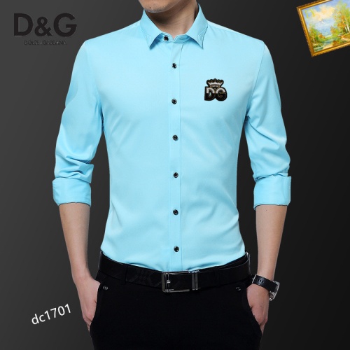 Dolce & Gabbana D&G Shirts Long Sleeved For Men #1086709