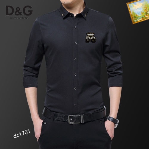 Dolce & Gabbana D&G Shirts Long Sleeved For Men #1086712