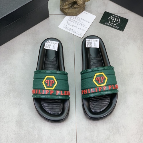 Philipp Plein PP Slippers For Men #1086827 $45.00 USD, Wholesale Replica Philipp Plein PP Slippers