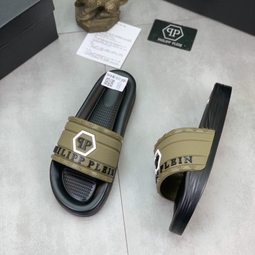 Replica Philipp Plein PP Slippers For Men #1086828 $45.00 USD for Wholesale