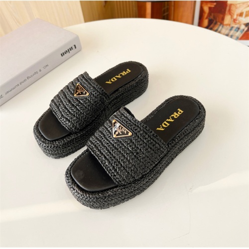 Prada Slippers For Women #1087382 $85.00 USD, Wholesale Replica Prada Slippers