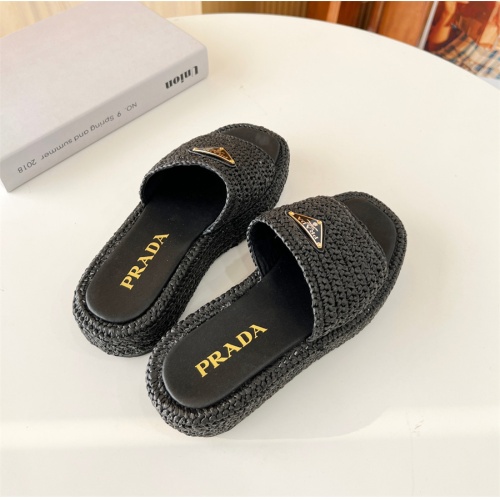 Replica Prada Slippers For Women #1087382 $85.00 USD for Wholesale