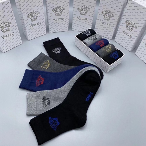 Replica Versace Socks #1087606 $29.00 USD for Wholesale