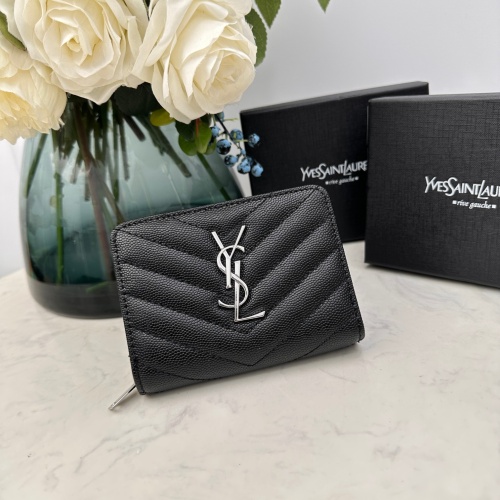 Yves Saint Laurent AAA Quality Wallets For Women #1087865 $45.00 USD, Wholesale Replica Yves Saint Laurent AAA Wallets