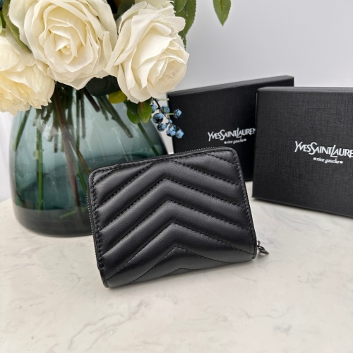 Replica Yves Saint Laurent AAA Quality Wallets For Women #1087867 $45.00 USD for Wholesale