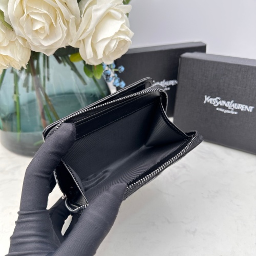 Replica Yves Saint Laurent AAA Quality Wallets For Women #1087867 $45.00 USD for Wholesale