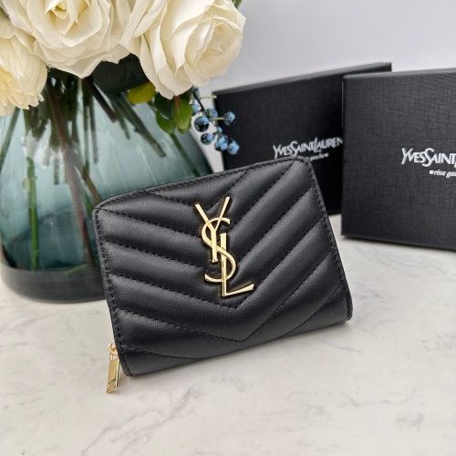 Yves Saint Laurent AAA Quality Wallets For Women #1087868 $45.00 USD, Wholesale Replica Yves Saint Laurent AAA Wallets