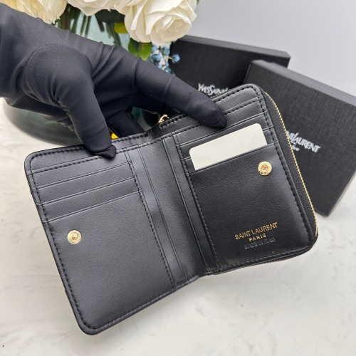 Replica Yves Saint Laurent AAA Quality Wallets For Women #1087868 $45.00 USD for Wholesale
