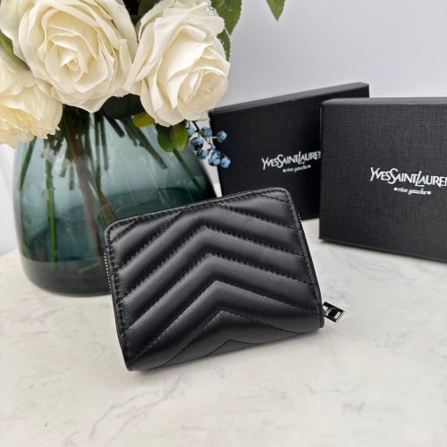 Replica Yves Saint Laurent AAA Quality Wallets For Women #1087869 $45.00 USD for Wholesale