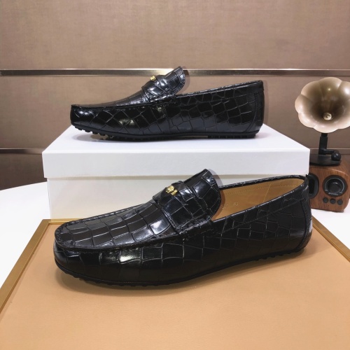 Replica Versace Leather Shoes For Men #1087882 $98.00 USD for Wholesale