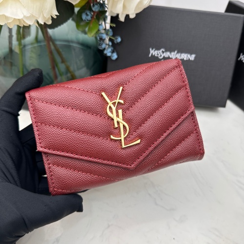 Yves Saint Laurent AAA Quality Wallets For Women #1087909 $42.00 USD, Wholesale Replica Yves Saint Laurent AAA Wallets