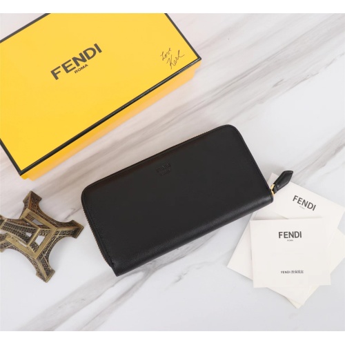 Replica Fendi AAA Man Wallets #1088389 $72.00 USD for Wholesale