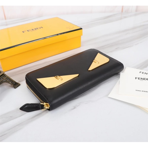 Replica Fendi AAA Man Wallets #1088389 $72.00 USD for Wholesale