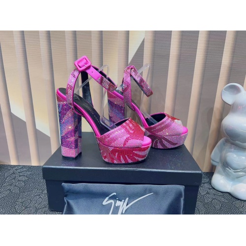 Replica Giuseppe Zanotti Sandal For Women #1088532 $132.00 USD for Wholesale