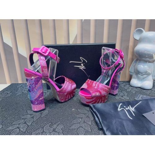 Replica Giuseppe Zanotti Sandal For Women #1088532 $132.00 USD for Wholesale