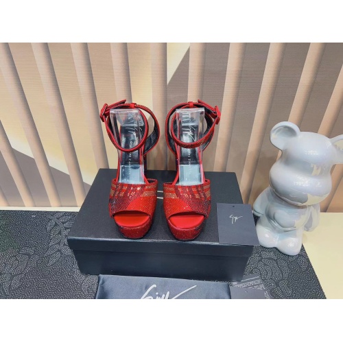 Replica Giuseppe Zanotti Sandal For Women #1088534 $132.00 USD for Wholesale