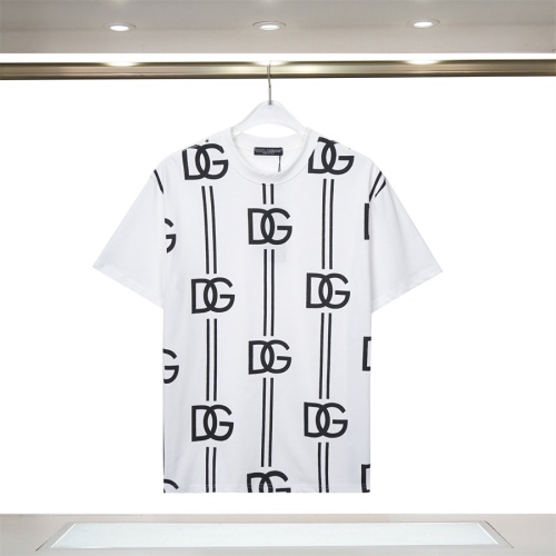 Dolce &amp; Gabbana D&amp;G T-Shirts Short Sleeved For Unisex #1088889 $32.00 USD, Wholesale Replica Dolce &amp; Gabbana D&amp;G T-Shirts