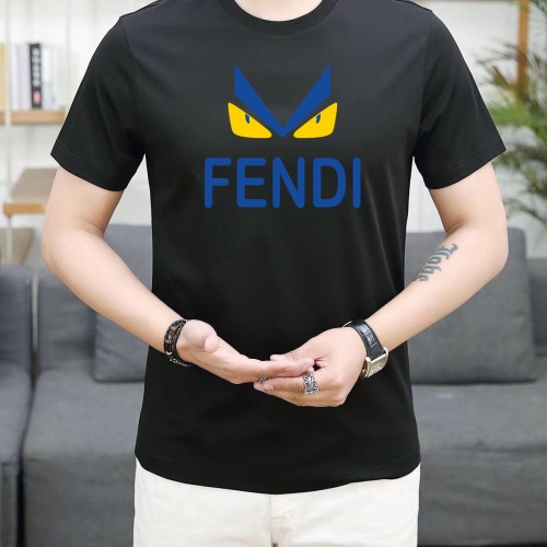 Fendi T-Shirts Short Sleeved For Unisex #1089425 $25.00 USD, Wholesale Replica Fendi T-Shirts