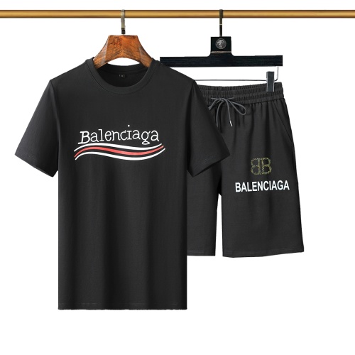 Balenciaga Fashion Tracksuits Short Sleeved For Men #1089517