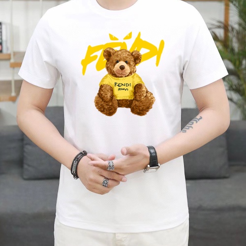 Fendi T-Shirts Short Sleeved For Unisex #1089654 $25.00 USD, Wholesale Replica Fendi T-Shirts