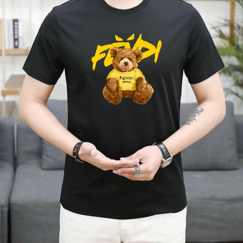 Fendi T-Shirts Short Sleeved For Unisex #1089655 $25.00 USD, Wholesale Replica Fendi T-Shirts