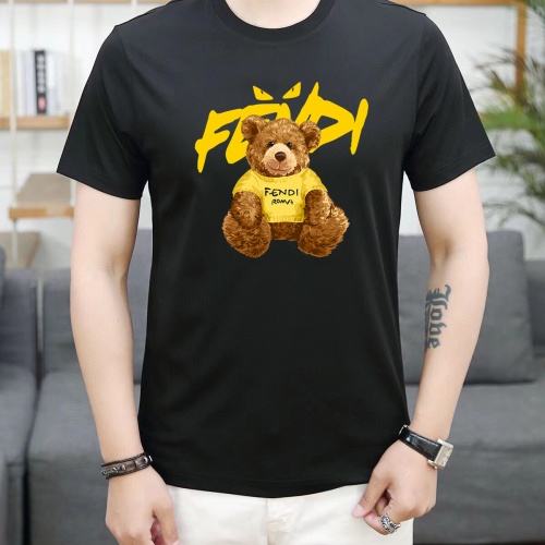 Replica Fendi T-Shirts Short Sleeved For Unisex #1089655 $25.00 USD for Wholesale