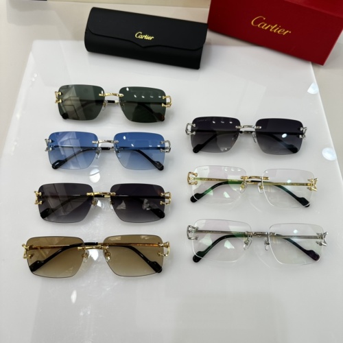 Replica Cartier AAA Quality Sunglassess #1089937 $52.00 USD for Wholesale