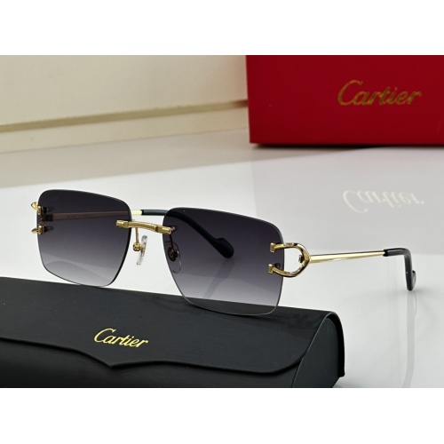 $52.00 USD Cartier AAA Quality Sunglassess #1089938