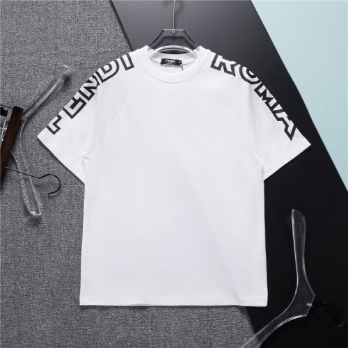 Fendi T-Shirts Short Sleeved For Men #1090261 $25.00 USD, Wholesale Replica Fendi T-Shirts