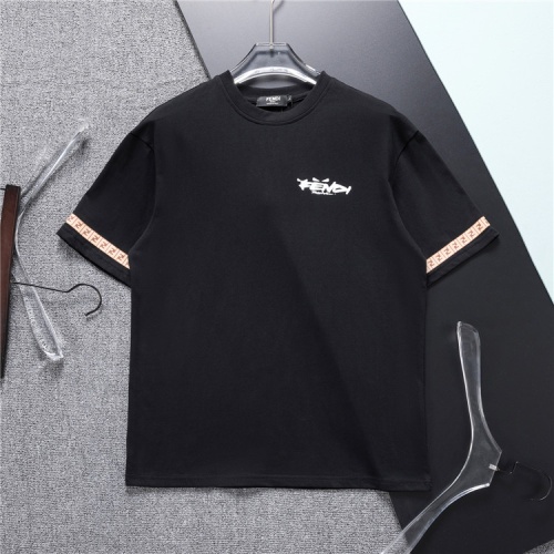 Fendi T-Shirts Short Sleeved For Men #1090264 $25.00 USD, Wholesale Replica Fendi T-Shirts