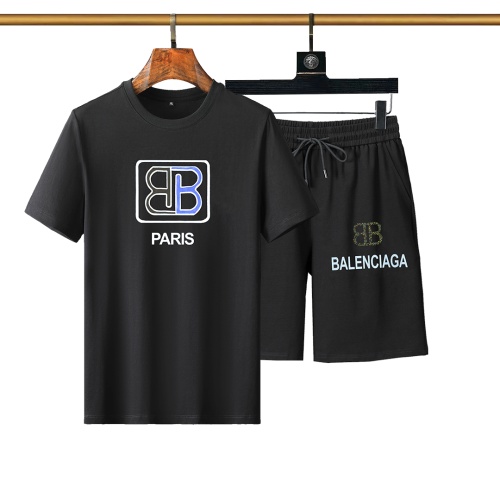 Balenciaga Fashion Tracksuits Short Sleeved For Men #1090315